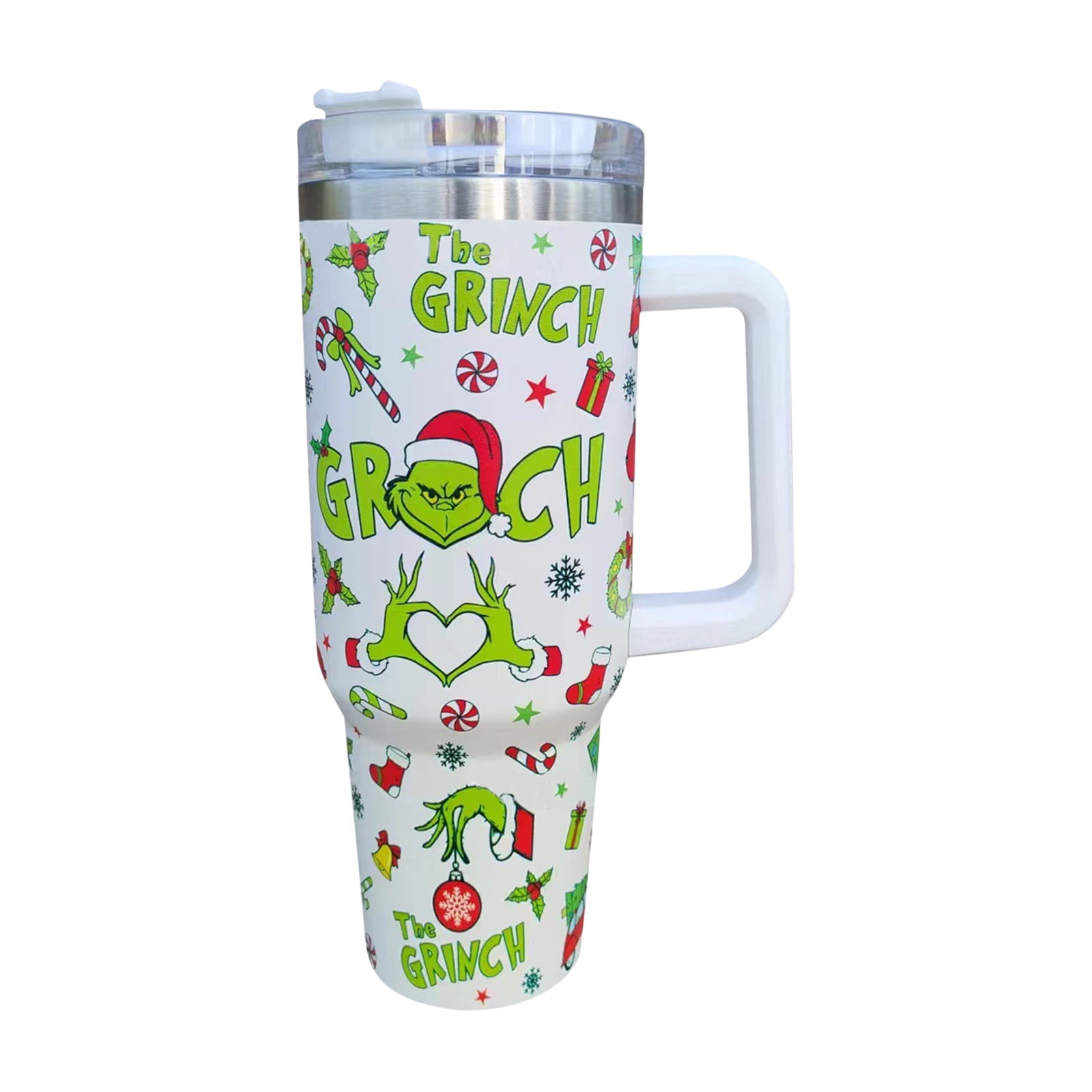  Rosalena Christmas Tumbler 40 Oz, Merry Grinchmas Tumbler with  Handle and Straw, Tis Season 40oz Insulated Cup, 40oz Tumbler Maintains  Cold Heat and Ice for Hours