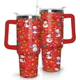 thumbnail image 1 of Christmas Tumbler 40 oz Christmas Tumblers with Handle and Straw Red Snowman Stainless Steel Insulated Coffee Cups Mugs Christmas Gifts Stuff Decor for Women Girls, 1 of 6