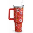 thumbnail image 1 of Christmas Tumbler 40 oz With Handle and Straw - Red Snowman Stainless Steel Insulated Coffee Cups - Mugs Gifts Stuff Decor for Women Girls, 1 of 6