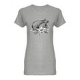 thumbnail image 1 of Christmas Turkey Shaped T-Shirt Women -Image by Shutterstock, Female Large, 1 of 2