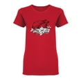 thumbnail image 1 of Christmas Turkey Shaped T-Shirt Women -Image by Shutterstock, Female Large, 1 of 2