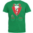 thumbnail image 1 of Christmas Tuxedo Costume Green Adult T-Shirt - 2X-Large, 1 of 1