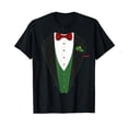 thumbnail image 1 of Christmas Tuxedo with Red Bowtie Black T-Shirt, 1 of 5