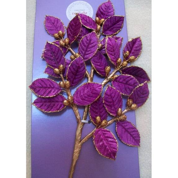 Christmas Twilight, Holiday Decor Purple Flowers New