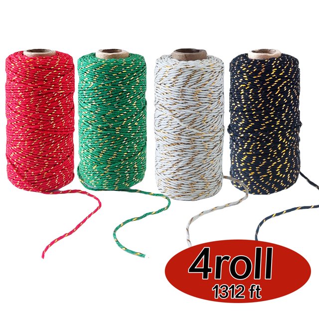 Christmas Twine Gift Wrapping Cotton Twine Packing String Cord Rope