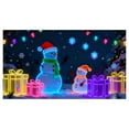thumbnail image 1 of Christmas UV Fluorescent Garage Door Decorations 13x6 Ft, Large Holiday Party Background Banner for DIY Enthusiasts Holiday Celebration and Outdoor Decor,D, 1 of 2