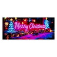 thumbnail image 1 of Christmas UV Fluorescent Garage Door Decorations 13x6 Ft, Large Holiday Party Background Banner for DIY Enthusiasts Holiday Celebration and Outdoor Decor,H, 1 of 2