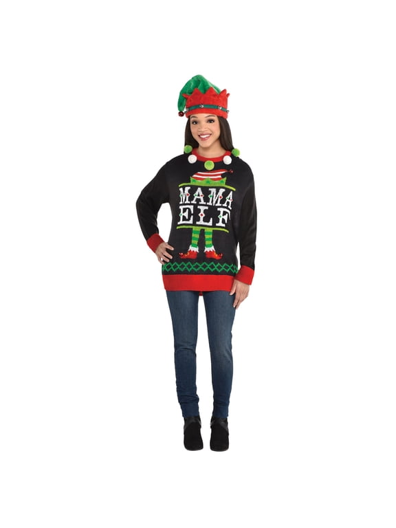 Christmas Ugly Sweater 'Mama Elf' (Large/Extra Large)