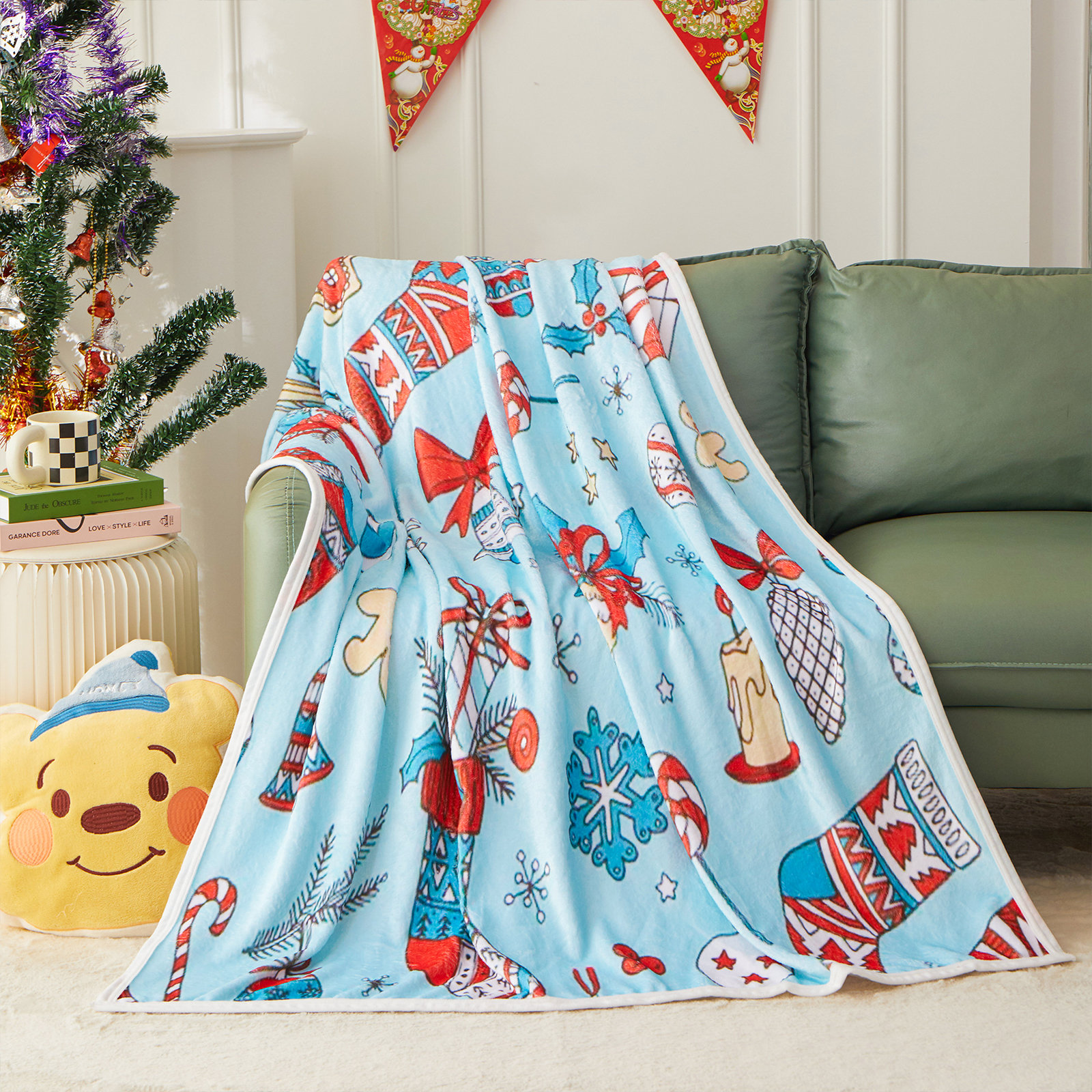 Blanket Canteen Christmas Throws Or Blankets Initial Blankets And