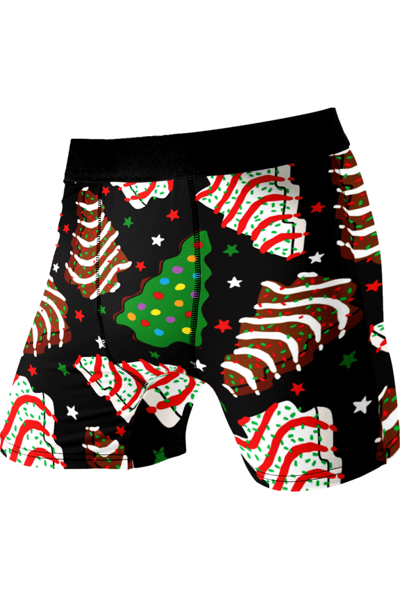 Christmas Underwear For Men Fun Novelty Snack Cake Boxer Briefs Gift