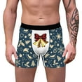 thumbnail image 1 of Christmas Underwear for Men Hilarious Gag Gifts Funny Novelty Holiday Boxer Briefs No Fly, 1 of 7