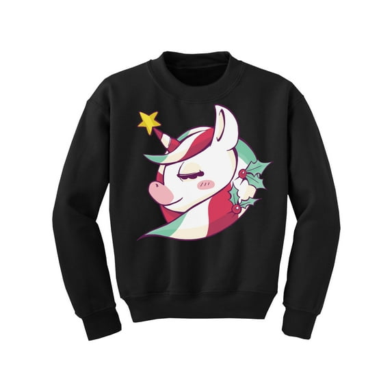 Christmas Unicorn Kids Sweater Xmas Sweatshirt for Children Girls Boys Happy Holidays New Year Gifts