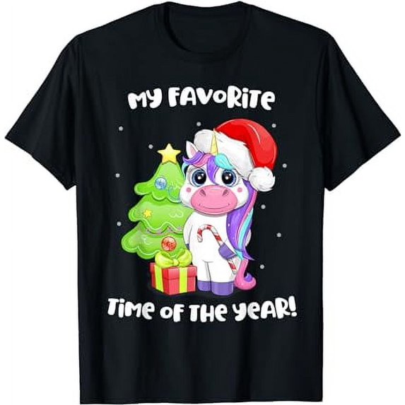 Christmas Unicorn Tree Costume Rainbow Toddler Kids Adults T-Shirt