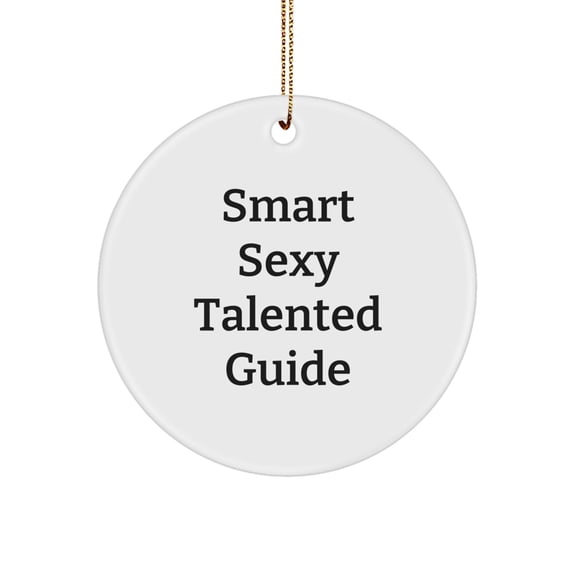 Christmas Unique Guide Gifts from Friends for Guide Enthusiasts - Smart Sexy Talented Guide Circle Ornament