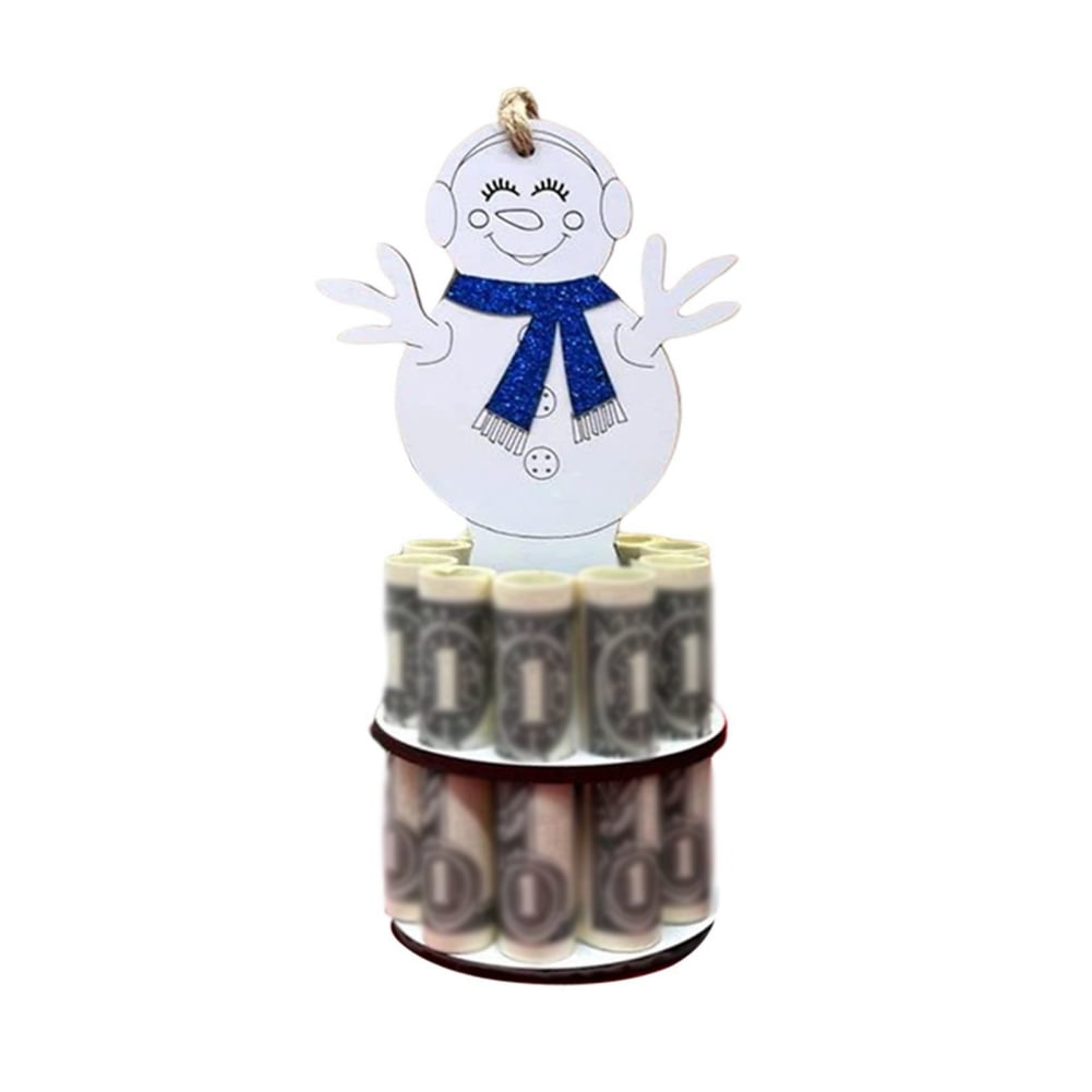 Christmas Unique Money Holder, DoubleLayer Cash Holders with 10 Holes