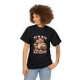 thumbnail image 1 of Christmas Unisex Heavy Cotton Stay Naughty Rock This Xmas T-Shirt, 1 of 9