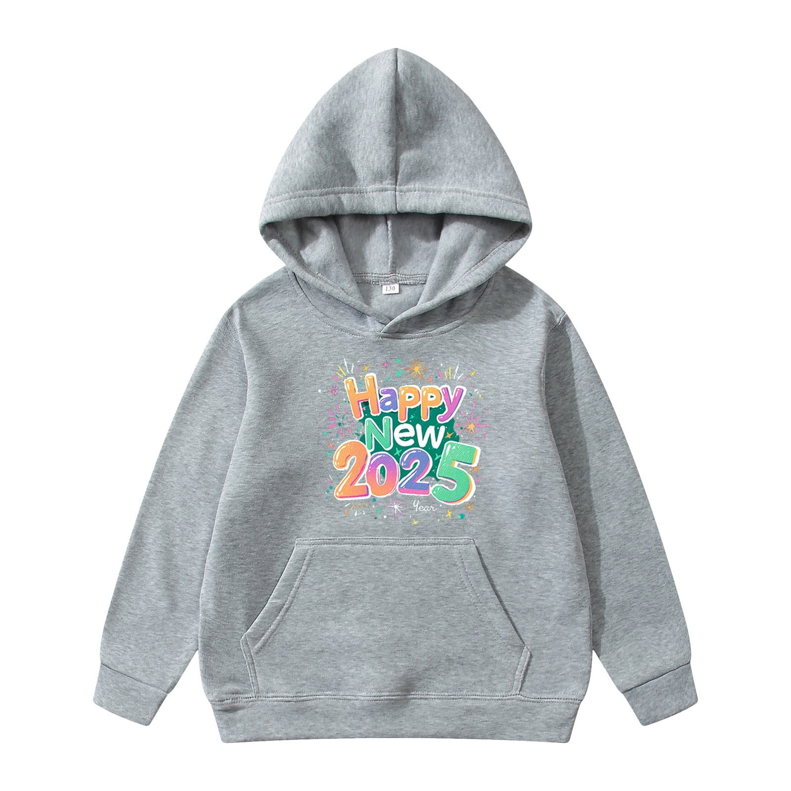 Christmas Unisex Kids Hoodies Cropped Sweaters 2025 Merry Long Sleeve