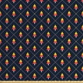 thumbnail image 1 of Christmas Upholstery Fabric by the Yard, Checkered Diagonal Pattern with Dashed Lines and Dots Small Abstract Pine Trees, Decorative Fabric for DIY and Home Accents, Multicolor by Ambesonne, 1 of 4