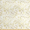 thumbnail image 1 of Ambesonne Christmas Fabric by the Yard Upholstery, Doodle Swirls, 3 Yards, Yellow and Sepia, 1 of 4