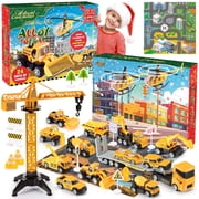 Christmas Vacation Advent Calendar 2025, 3-12 Year Old Boy Gifts, Kids Construction Toys for Kids 3-5, 24 Days Christmas Countdown Calendar 2025, Car Toys for 3-8 Year Old Boys