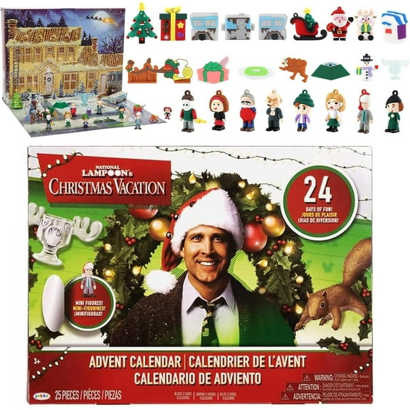 Christmas Vacation Advent Calendar 2025 New, 24 Day Christmas Vacation Advent Calendar，Calendar Advent Contains 24 Gifts