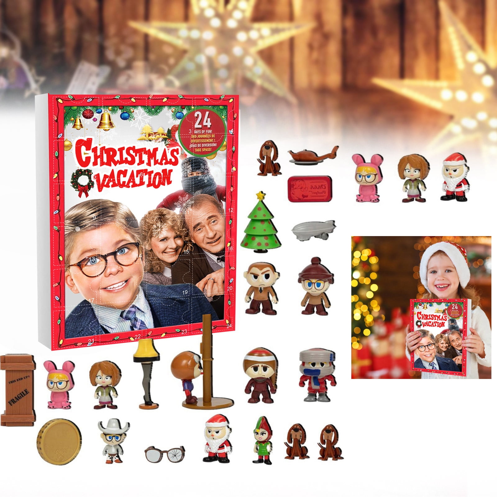 Christmas Vacation Advent Calendar,Kids Advent Calendar 2024,Advent