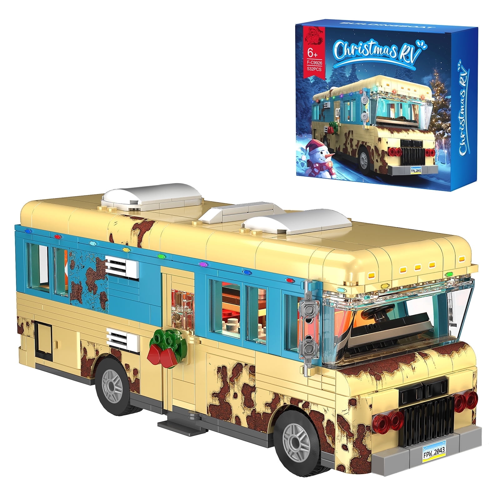 Christmas Vacation Cousin Eddie's RV Building Block Set Van House Toy Gift for Boys
