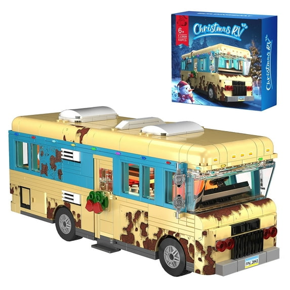 Christmas Vacation Cousin Eddie's RV Building Block Set Van House Toy Gift for Boys