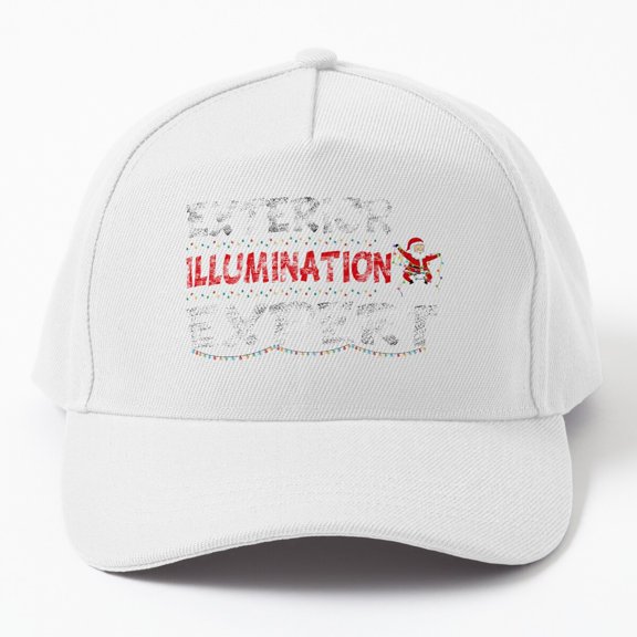 Christmas Vacation Exterior Illumination Baseball Hat, Holiday Decor Expert Quote Design Cap