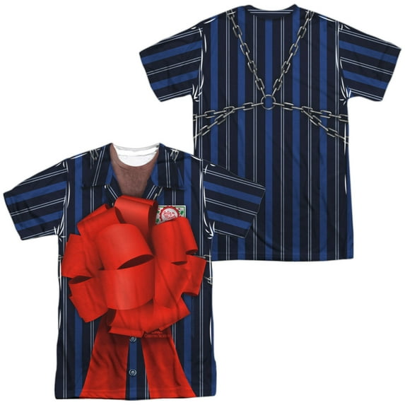 Christmas Vacation Frank Shirley Unisex Adult Sublimated Costume T Shirt (Front/Back), 2X-Large Multicolor