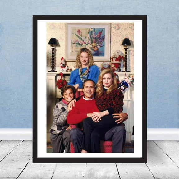 Christmas Vacation Griswold Family Photo Holiday Decor Funny White Elephant Secret Office Santa Gift, Unframed Canvas Size 8x12