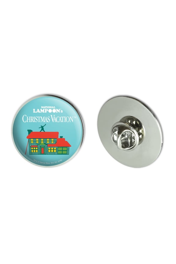 Christmas Vacation Griswold House Logo Metal 1.1" Tie Tack Hat Lapel Pin Pinback