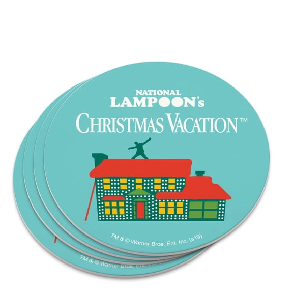 Christmas Vacation Griswold House Logo Novelty Coaster Set