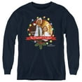 thumbnail image 1 of Christmas Vacation Ha Ha Happiest Kids Long Sleeve T Shirt (Medium) for Youth Boys and Girls, Navy, 1 of 4
