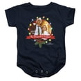 thumbnail image 1 of Christmas Vacation Ha Ha Happiest Unisex Infant Snap Suit for Baby (6 Months) Navy, 1 of 4