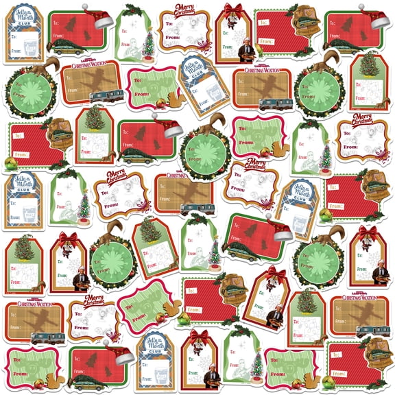 Christmas Vacation Holiday Labels 50Ct Sticker Pack