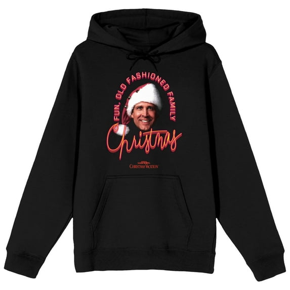 Christmas Vacation Old Fashioned Family Christmas Men's Black Sweatshirt-M