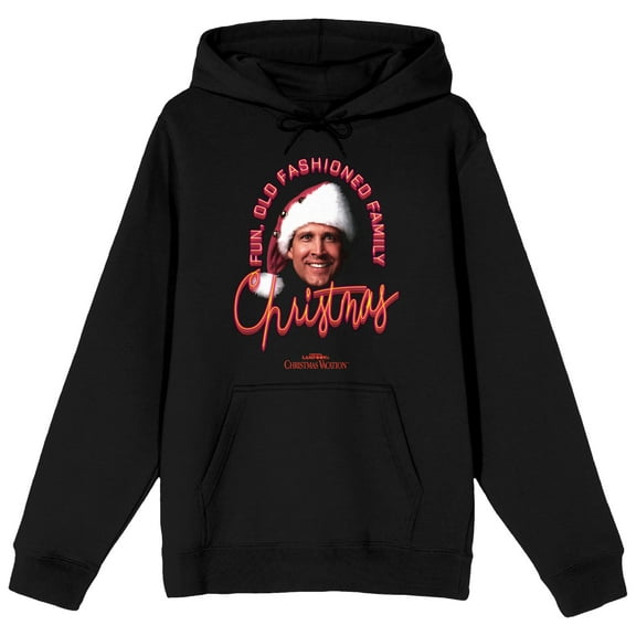 Christmas Vacation Old Fashioned Family Christmas Men's Black Sweatshirt-XXL