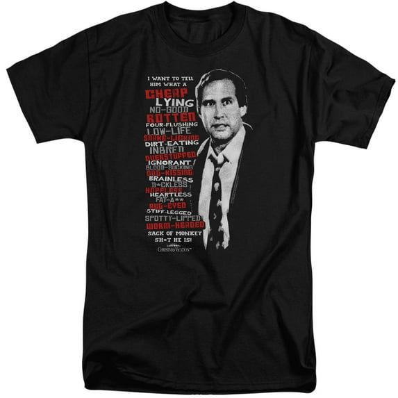 Christmas Vacation - Profanities - Tall Fit Short Sleeve Shirt - X-Large