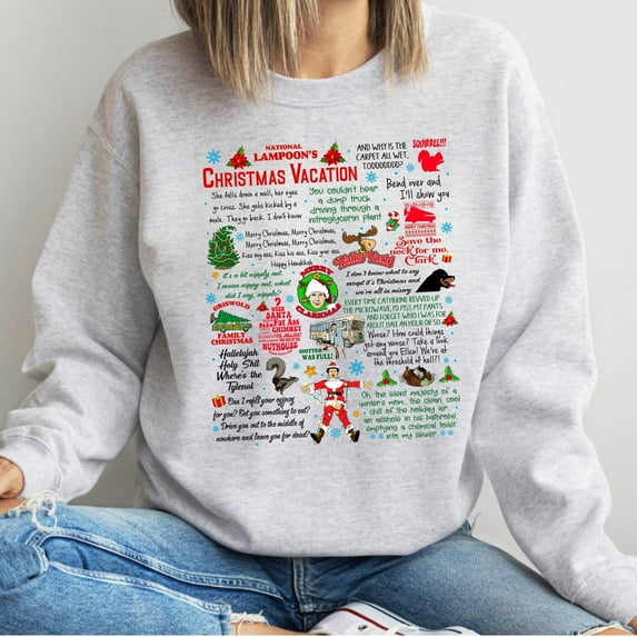 Christmas Vacation Rant Shirt, Christmas Vacation Quotes, Clark Griswold Sweatshirt, National Lampoons Vacation, Family X-mas Tee, Forest Green Color, Size L