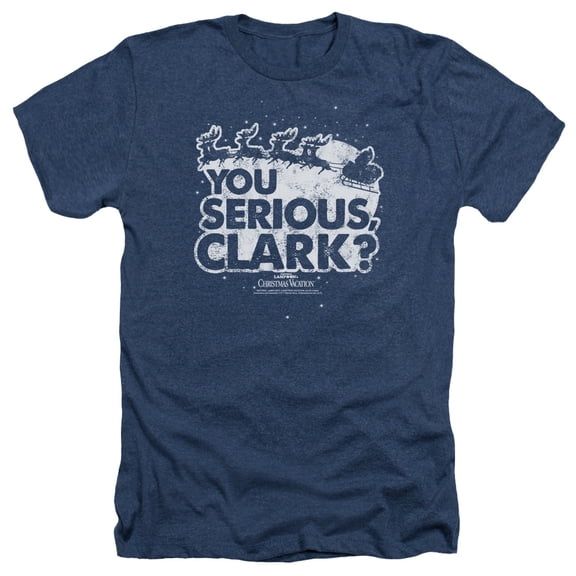 Christmas Vacation - You Serious Clark - Heather Short Sleeve Shirt - Large