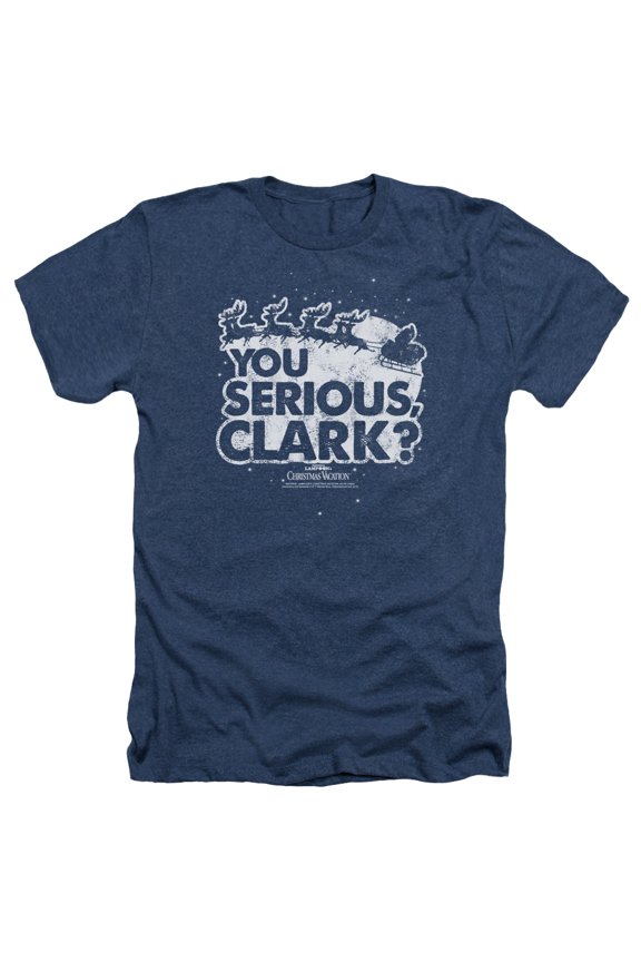 Christmas Vacation - You Serious Clark - Heather Short Sleeve Shirt - Large