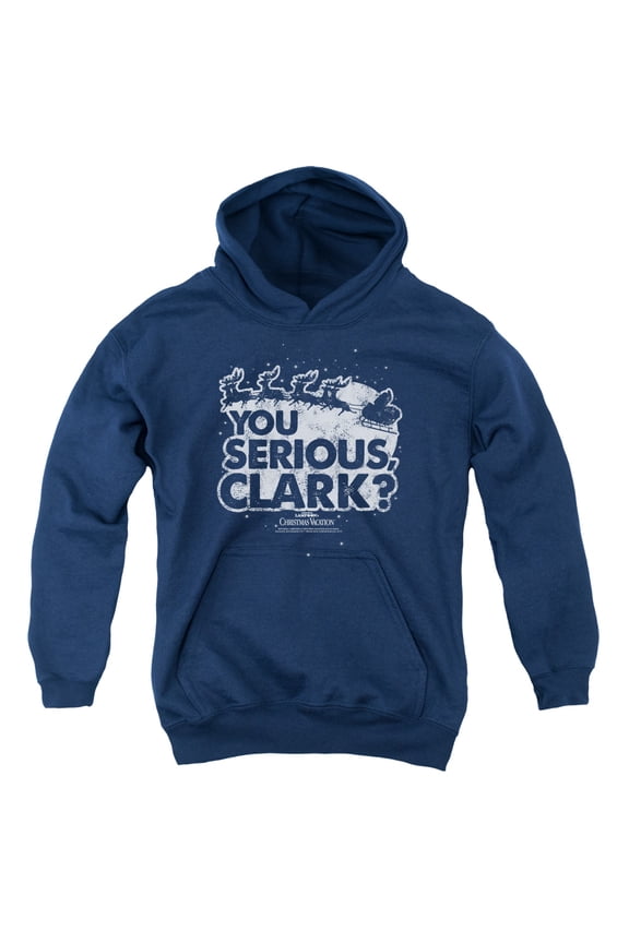 Christmas Vacation - You Serious Clark - Youth Hooded Sweatshirt - Large