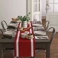 thumbnail image 1 of Christmas Valentine Red Stripes Farm Festival Table Runner Kitchen Table Flag Tablecloth Holiday Printed Table Cover, 1 of 4