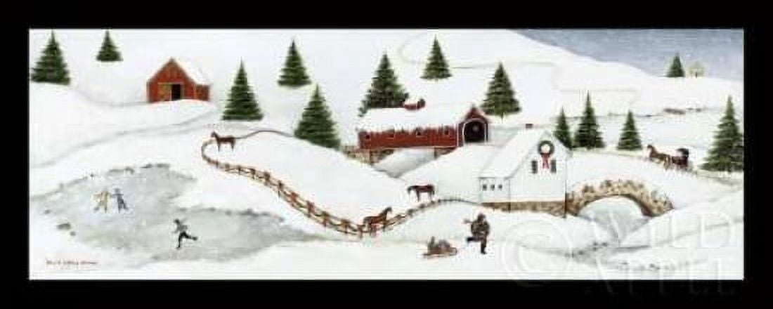 Christmas Valley Bridge Canvas Art - David Carter Brown (10 x 20)