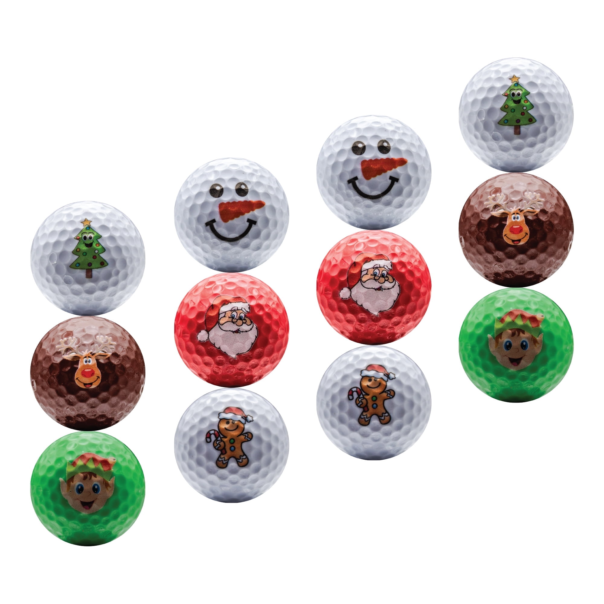 Christmas Variety Golf Balls 12 Pack by GBM Golf
