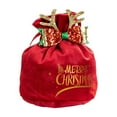 thumbnail image 1 of Christmas Velvet Bag, Christmas Gift Bag, Small Holiday Gift Packaging Bag, Reusable Cloth Tote with Sturdy Handle for Christmas Candy and Small Presents, 1 of 7