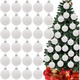 thumbnail image 1 of Christmas Velvet Balls 1.97 Flocked Christmas Hanging Ornaments Handmade Velvet Balls Xmas Tree Ornaments Xmas Tree Bulbs for Wedding Anniversary Party 15 Pcs, 1 of 5