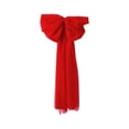 thumbnail image 1 of Christmas Velvet Bow – Large Red Decorative Bow for Tree, Door, Wedding Arch, Window – Hanging Holiday Decoration with Wire & Strap Fixing – Wrinkle Resistant, 1 of 5