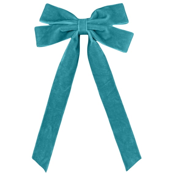 Christmas Velvet Bow Pre Made, 10 Inch Large Wreath Ribbon Bow for Tree Topper Door and Holiday Home Decor
